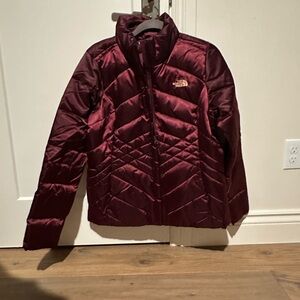 The North Face Burgundy Quilted Jacket